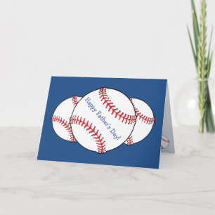 Patriotic Baseball Fars dag Card Kort