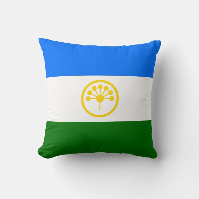 Patriotic Bashkortostan Flagga Kudde (Framsida)