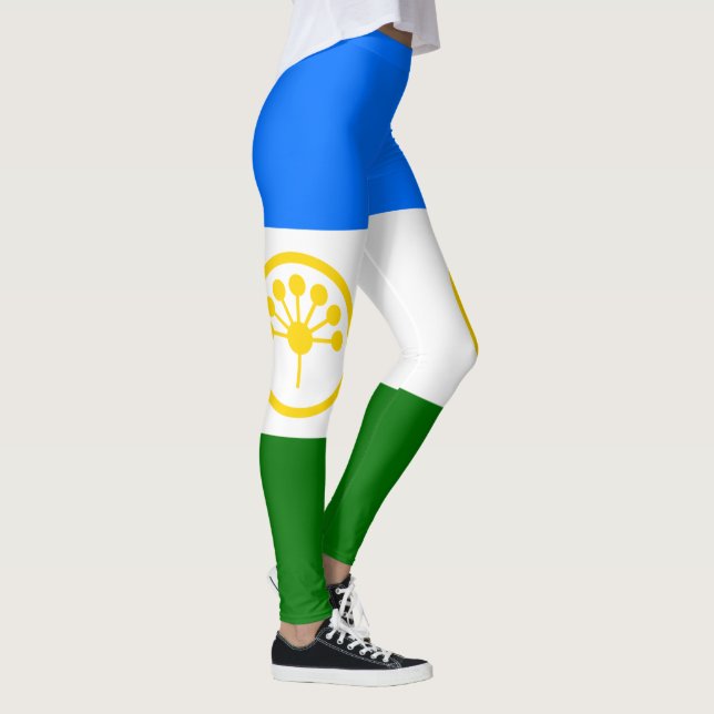 Patriotic Bashkortostan Flagga Leggings (Höger)