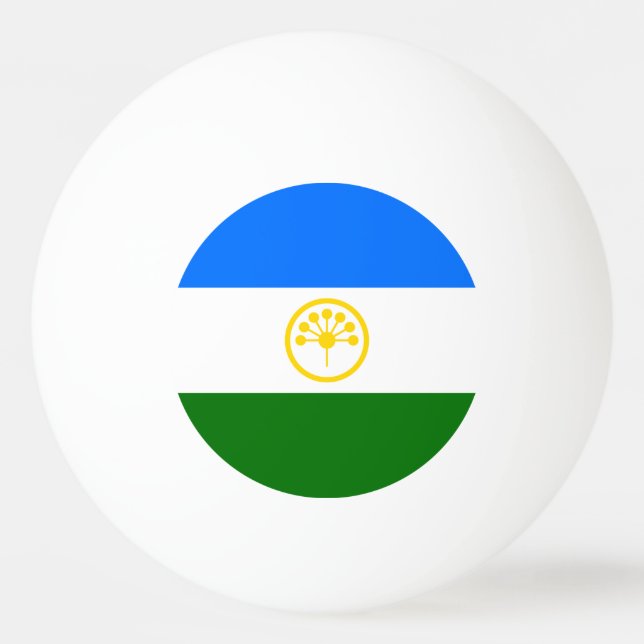 Patriotic Bashkortostan Flagga Pingisboll (Baksidan)