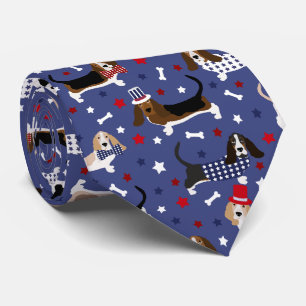Patriotic Basset Hound Slips