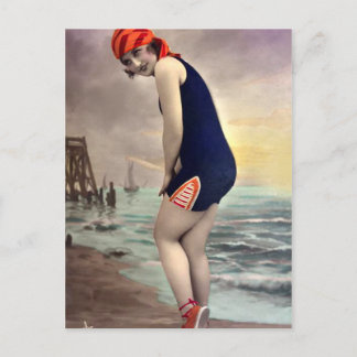 Patriotic Beachwear Vykort