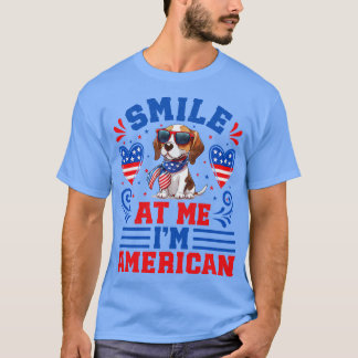 Patriotic Beagle Hund 1 T Shirt