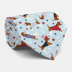 Patriotic Beagle Hund Mönster Slips