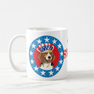 Patriotic Beagle Kaffemugg