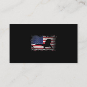 Patriotic Bearded Dragon American Flagga Coola Bea Visitkort