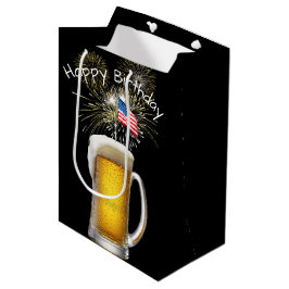 Patriotic Beer från födelsedagen med Sparklers