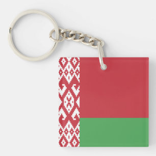 Patriotic Belarus Flagga Keychain
