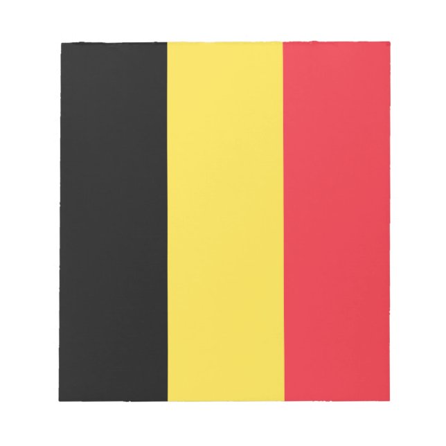 Patriotic Belgium Flagga Anteckningsblock (Framsida)