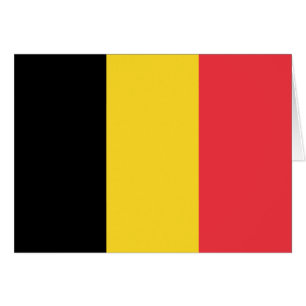Patriotic Belgium Flagga Hälsningskort