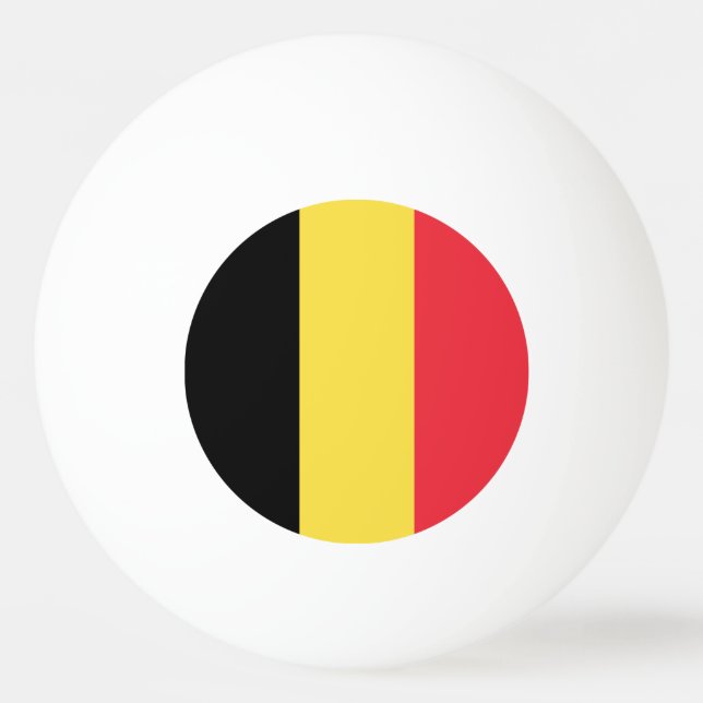 Patriotic Belgium Flagga Pingisboll (Baksidan)