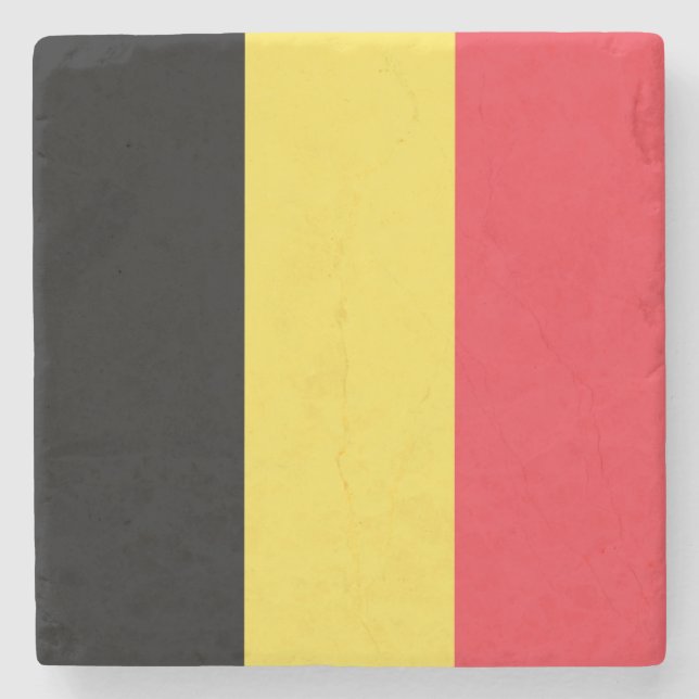 Patriotic Belgium Flagga Stenunderlägg (Framsidan)
