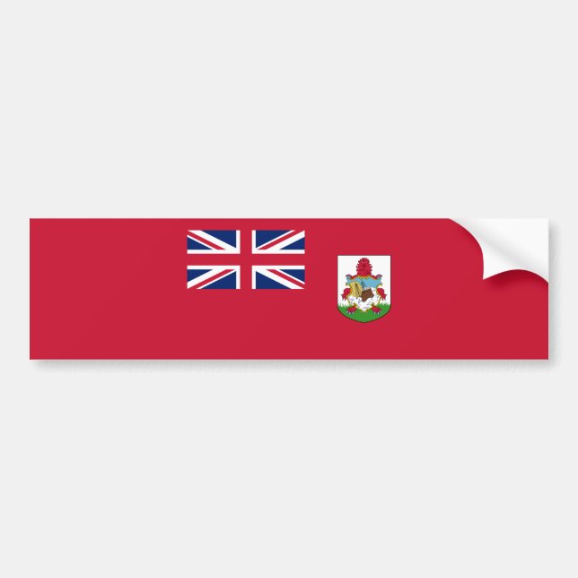 Patriotic Bermuda Flagga Bildekal (Framsidan)