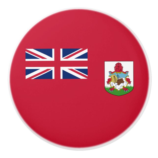 Patriotic Bermuda Flagga Knopp (Framsidan)