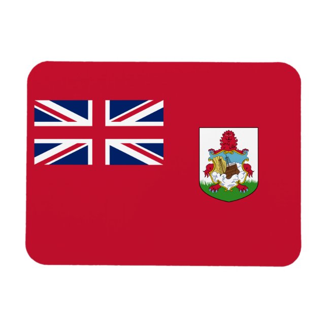 Patriotic Bermuda Flagga Magnet (Horisontell)