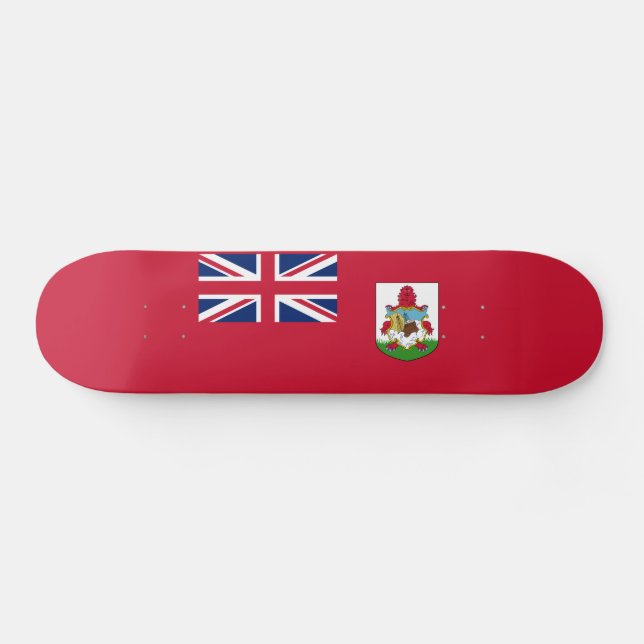 Patriotic Bermuda Flagga Mini Skateboard Bräda 18,5 Cm (Horz)
