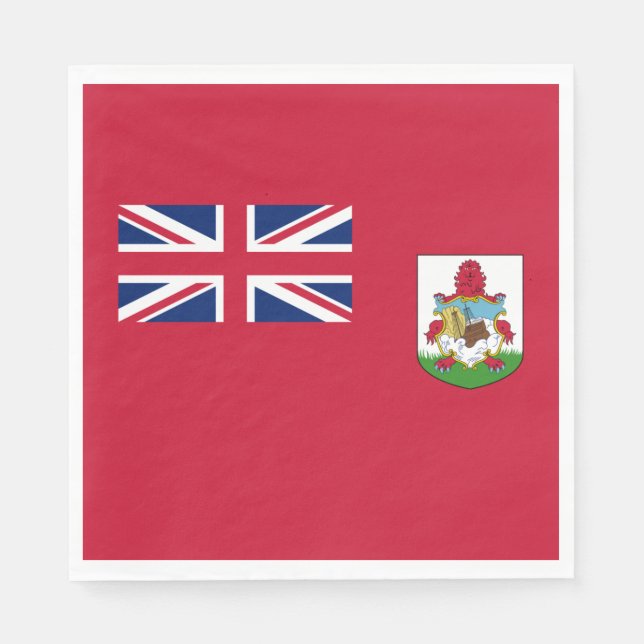 Patriotic Bermuda Flagga Pappersservett (Framsidan)
