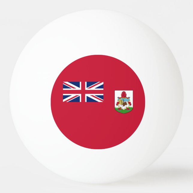 Patriotic Bermuda Flagga Pingisboll (Baksidan)