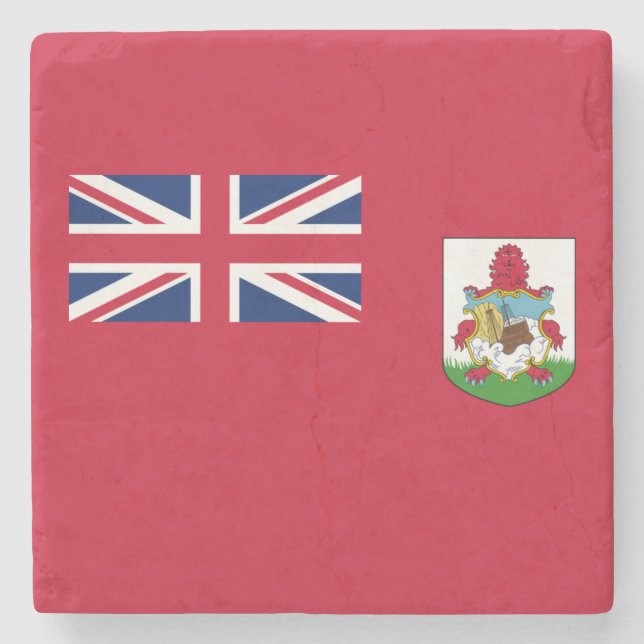 Patriotic Bermuda Flagga Stenunderlägg (Framsidan)