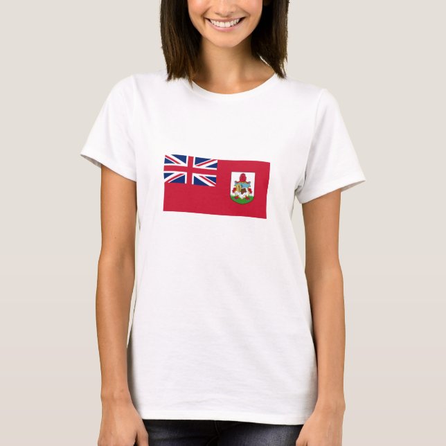 Patriotic Bermuda Flagga T-Shirt (Framsida)