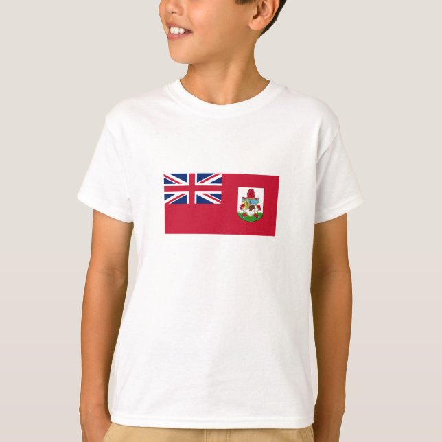 Patriotic Bermuda Flagga T Shirt (Framsida)