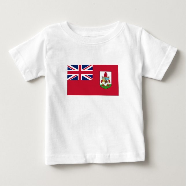 Patriotic Bermuda Flagga T Shirt (Framsida)