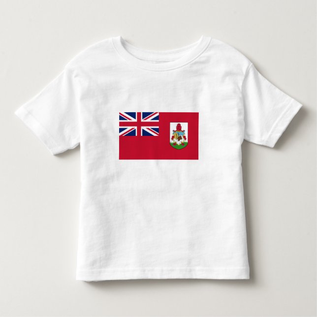 Patriotic Bermuda Flagga T Shirt (Framsida)