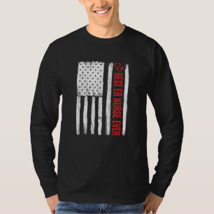 Patriotic Best Er Akut Room Nurse någonsin Americ T Shirt