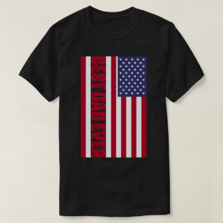 Patriotic Best Pappa Allamerikanska Flagga T Shirt