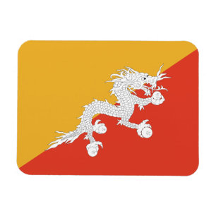 Patriotic Bhutan Flagga Magnet
