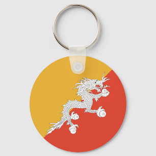 Patriotic Bhutan Flagga Nyckelring