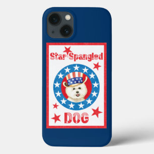 Patriotic Bichon Frise