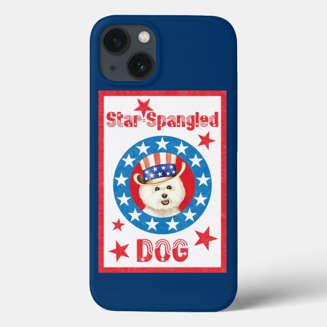 Patriotic Bichon Frise (Baksida)