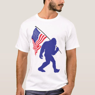 Patriotic Big Foot T Shirt