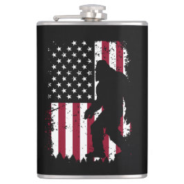 Patriotic Bigfoot American Flag Sasquatch Fickplunta