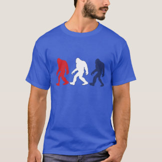 Patriotic Bigfoot Sasquatch T Shirt
