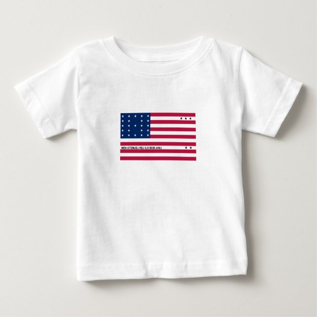 Patriotic Bikini Afee Flagga T Shirt (Framsida)
