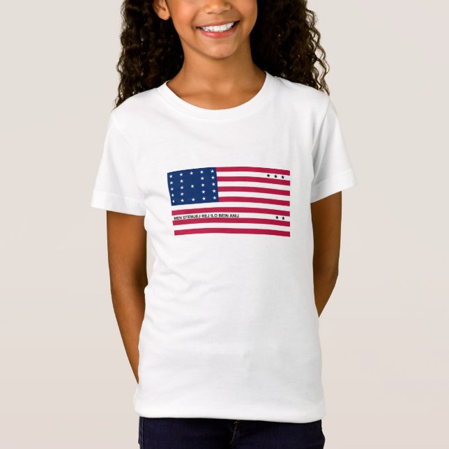 Patriotic Bikini Afee Flagga T Shirt (Framsida)