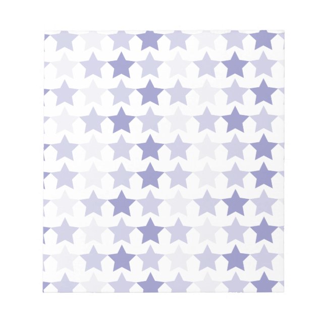 Patriotic Blue Ombre Stars Anteckningsblock (Framsida)