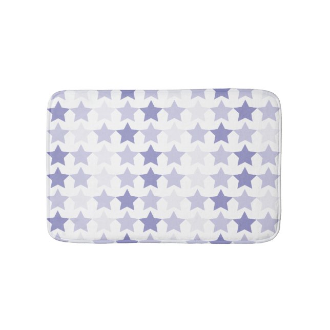 Patriotic Blue Ombre Stars Badrumsmatta (Framsidan)