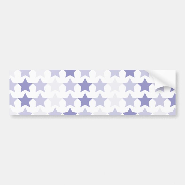 Patriotic Blue Ombre Stars Bildekal (Framsidan)