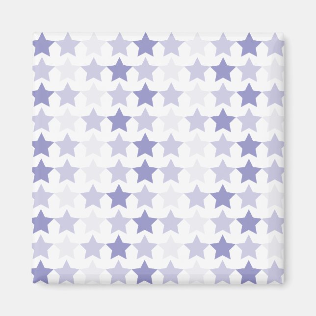 Patriotic Blue Ombre Stars Magnet (Framsidan)