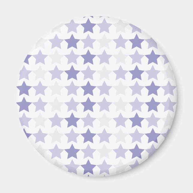 Patriotic Blue Ombre Stars Magnet (Framsidan)