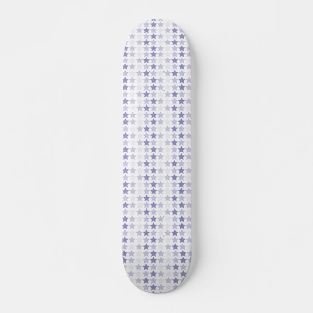 Patriotic Blue Ombre Stars Skateboard Bräda 19,5 Cm (Framsida)