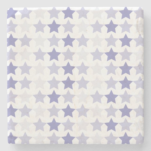 Patriotic Blue Ombre Stars Stenunderlägg (Framsidan)