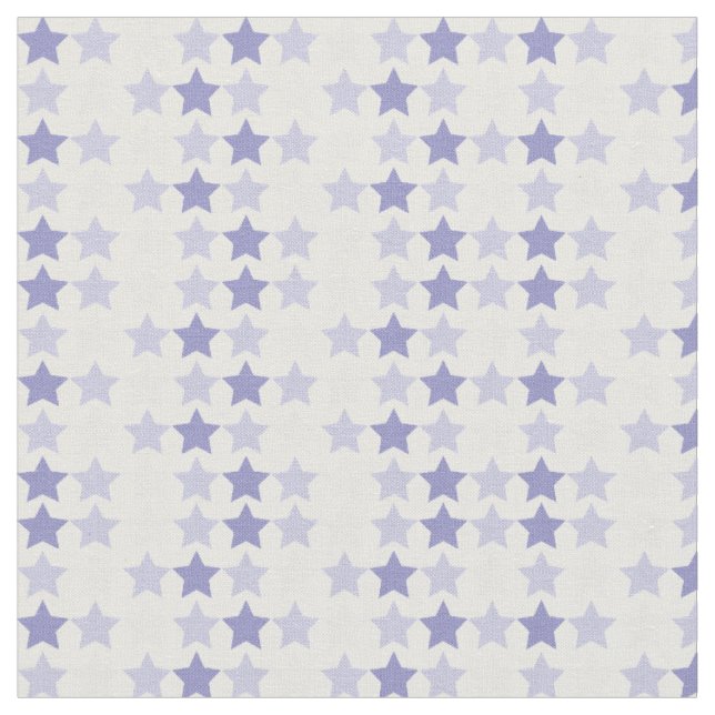 Patriotic Blue Ombre Stars Tyg (Närbild)