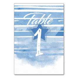 Patriotic Blue Rand och Star, 4 juli Bordsnummer