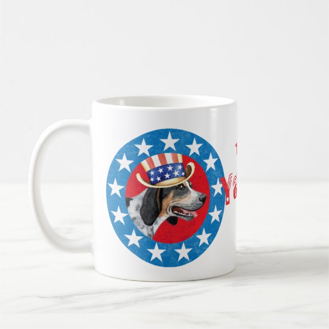 Patriotic Bluetick Kaffemugg (Vänster)