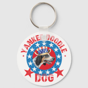 Patriotic Bluetick Nyckelring