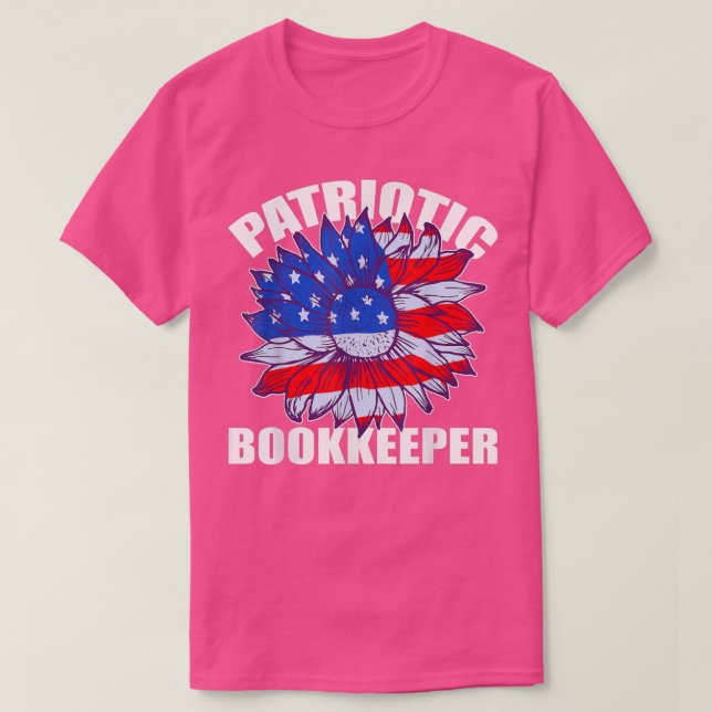 Patriotic Bokkeeper solros retro jobb america f T Shirt (Design framsida)
